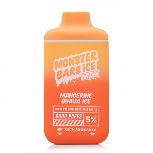 Monster Bars Max Vape 6000 Puffs Disposable Vape Kit 12ml Ice Mangerine Guava