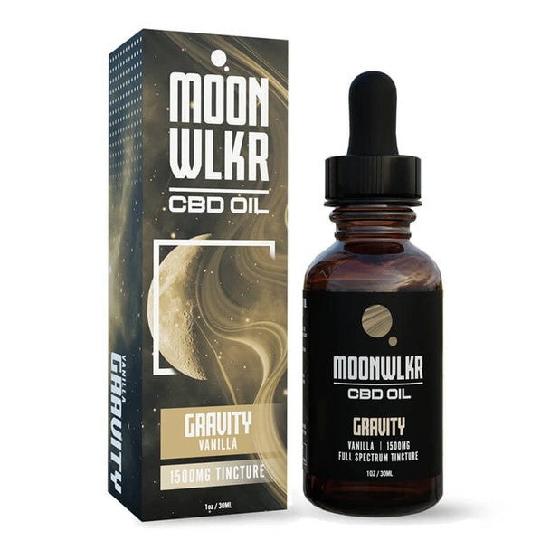MoonWLKR - CBD Tincture - Gravity Full Spectrum Vanilla - 1500mg-3000mg Best Sales Price - Tincture Oil