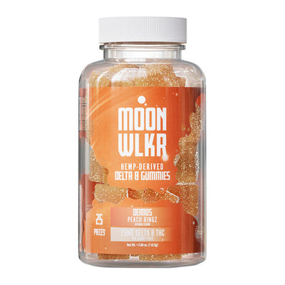 MoonWLKR - Delta 8 Edible - Deimos Gummies - Peach Ringz - 625mg Best Sales Price - Gummies