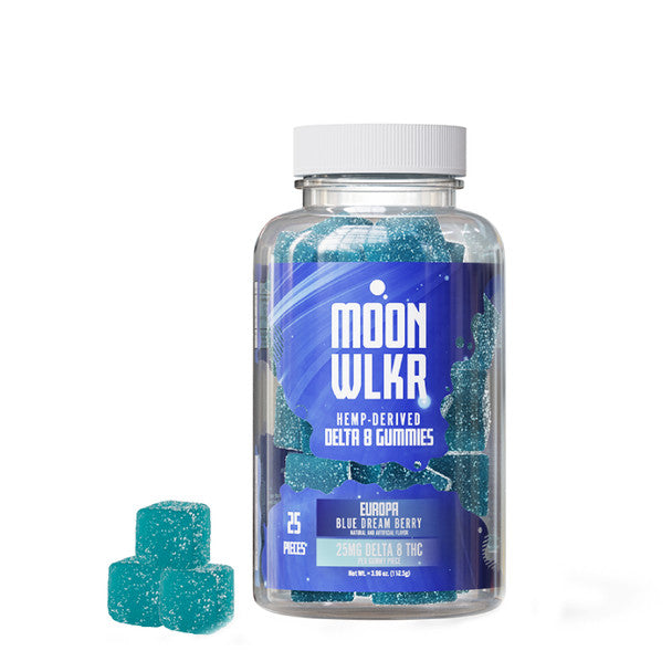 MoonWLKR Delta 8 Edible - Europa Gummies- Blue Dream Berry - 625mg Best Sales Price - Gummies