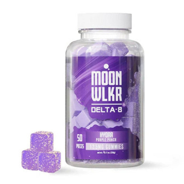 MoonWLKR - Delta 8 Edible - Hydra Gummies - Purple Punch - 625mg Best Sales Price - Gummies