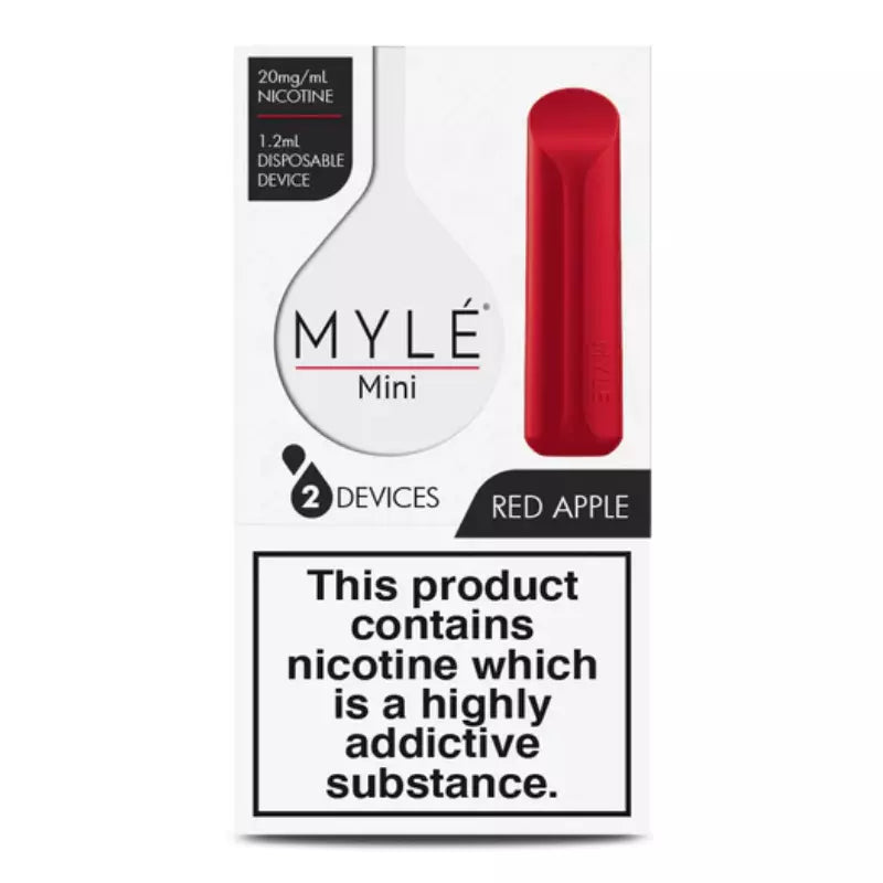Myle Mini Myle Mini Disposable Pods 320 Puffs - 2 Pack Devices - Red Apple – TenVape