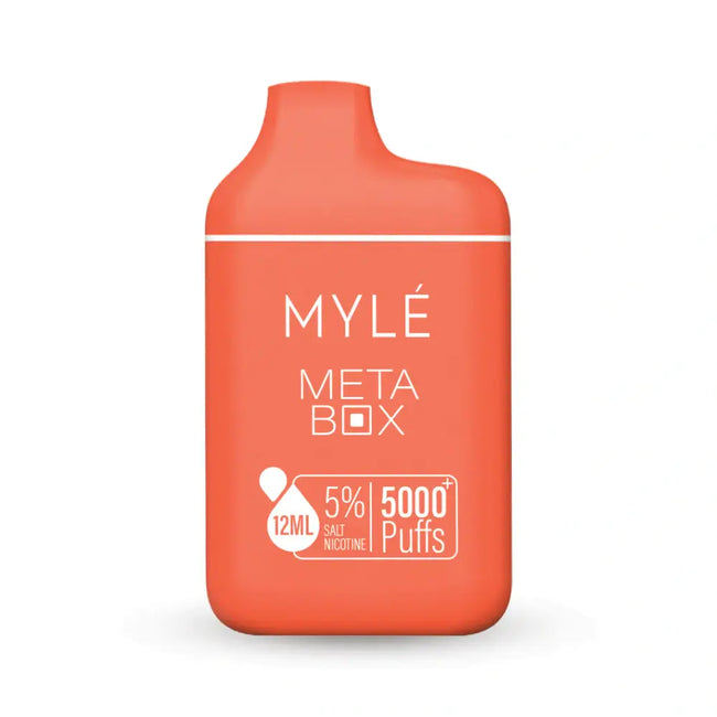 Myle Meta Box Disposable 5000 Puffs - Peach Ice Best Sales Price - Disposables