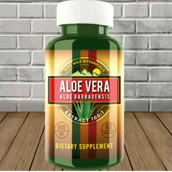 Nine Miles Botanicals Aloe Vera 100:1 Extract 60ct Best Sales Price - CBD