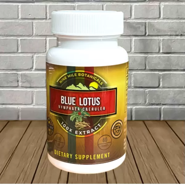 Nine Miles Botanicals Blue Lotus Extract 100:1 60ct Best Sales Price - CBD