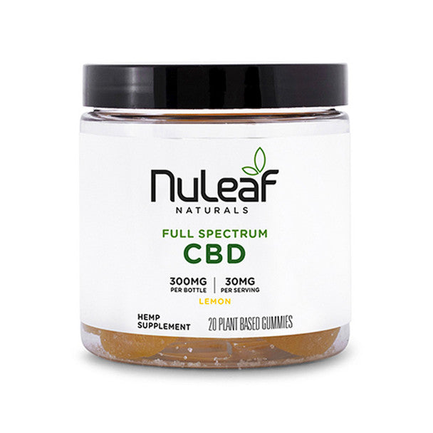 Nuleaf Naturals CBD Edible - Full Spectrum Lemon Gummies 300MG-1350MG Best Sales Price - Gummies