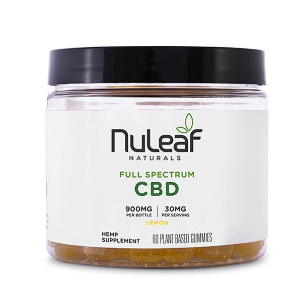 Nuleaf Naturals CBD Edible - Full Spectrum Lemon Gummies 300MG-1350MG Best Sales Price - Gummies