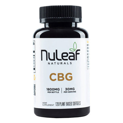 Nuleaf Naturals CBD Softgels - CBG CAPS 300MG-1800MG Best Sales Price - Edibles