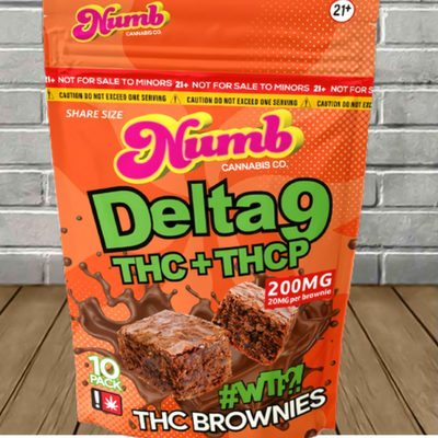 Numb Cannabis Co Delta 9 + THCP Brownies 200mg Best Sales Price - Gummies