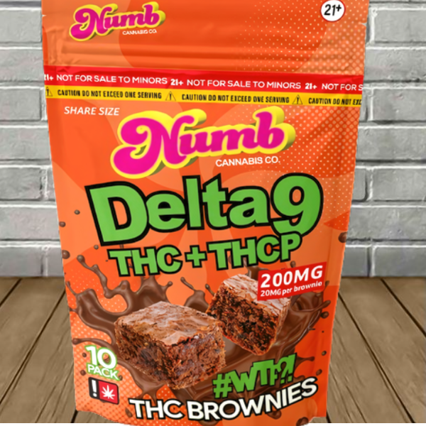 Numb Cannabis Co Delta 9 + THCP Brownies 200mg Best Sales Price - Gummies