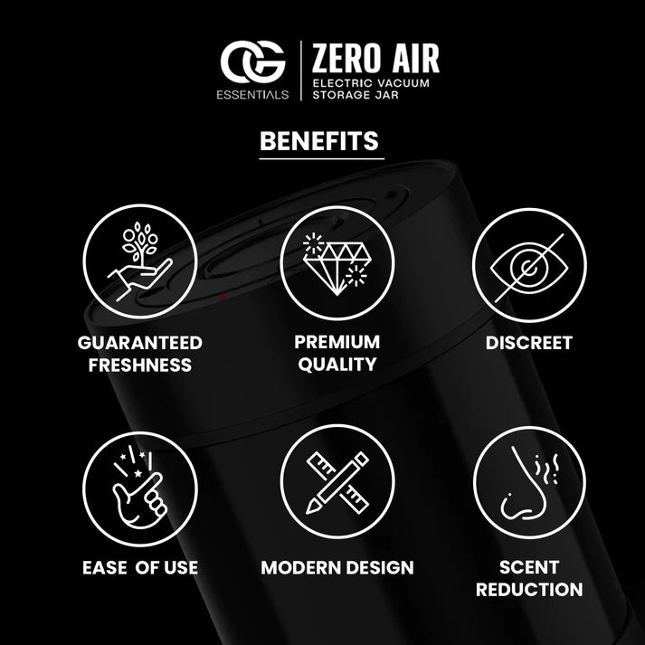 OG Essentials Zero Air Electronic Vacuum Storage Jar Best Sales Price -