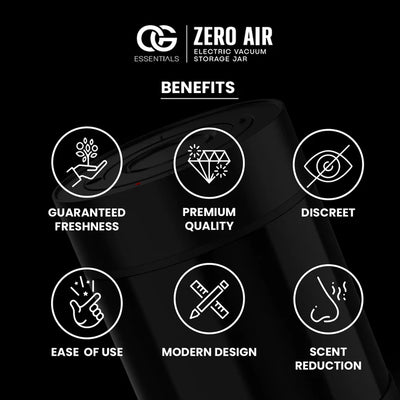 OG Essentials Zero Air Electronic Vacuum Storage Jar Best Sales Price -