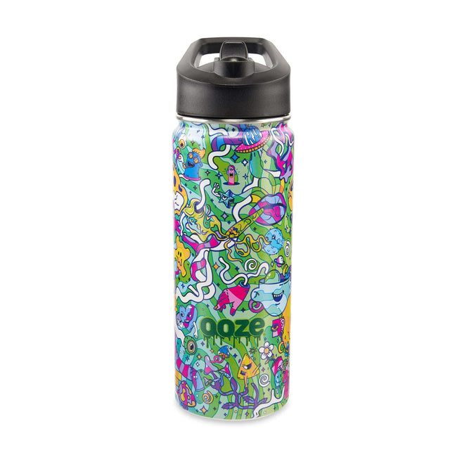 Ooze Stainless Steel 18oz Water Bottle with Straw Best Sales Price - Merch & Accesories