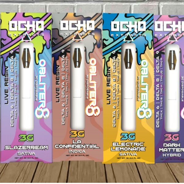 Ocho Extracts Live Resin Obliter8 Disposable 3g Best Sales Price - Vape Pens