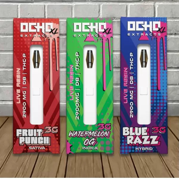 Ocho Extracts Live Resin THCP | D8 Disposable 3g Best Sales Price - Vape Pens