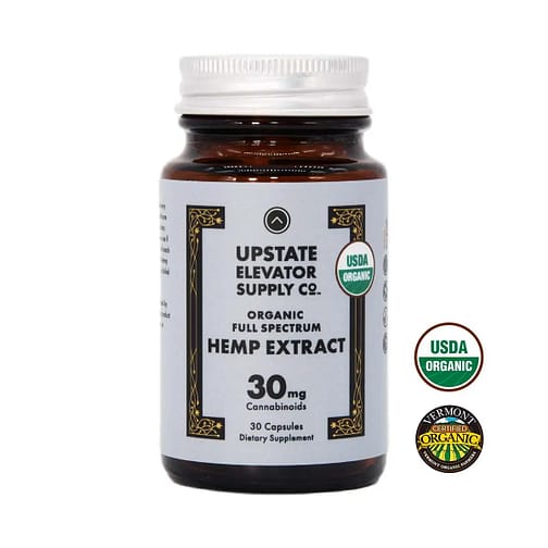 Upstate Elevator 30mg Organic Full Spectrum CBD Capsules Best Sales Price - Edibles