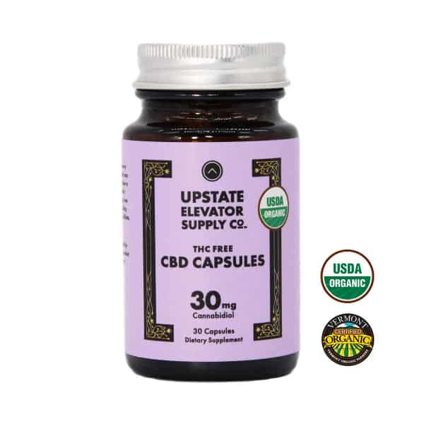Upstate Elevator 30mg Organic THC Free CBD Capsules – 30ct Best Sales Price - Edibles