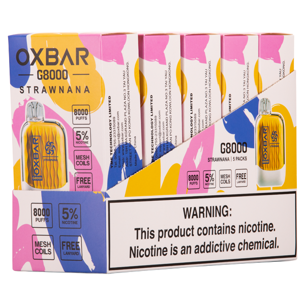 Strawnana Oxbar G8000 Best Sales Price - Disposables