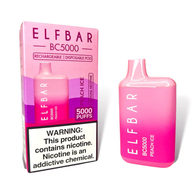 Elf Bar BC5000 Peach Ice Disposable Vape 13ML Best Sales Price - Disposables