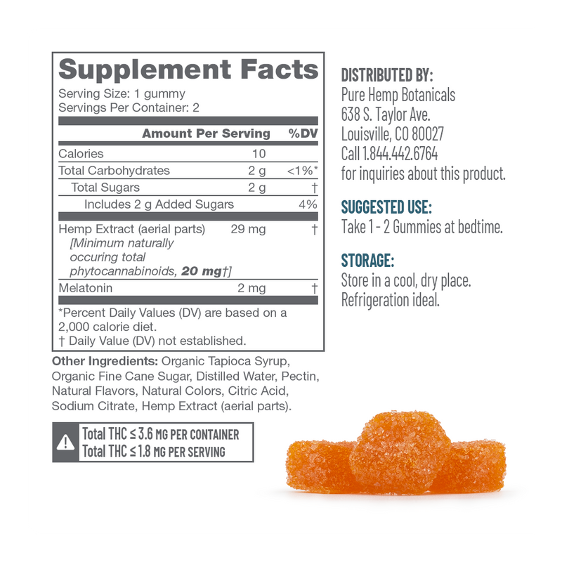 Pure Sleep Sachet by Pure Hemp Botanicals Best Sales Price - Edibles