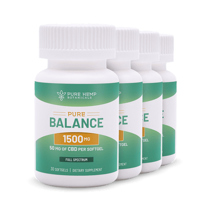 1,500mg Pure Balance CBD Softgels by Pure Hemp Botanicals Best Sales Price - Edibles