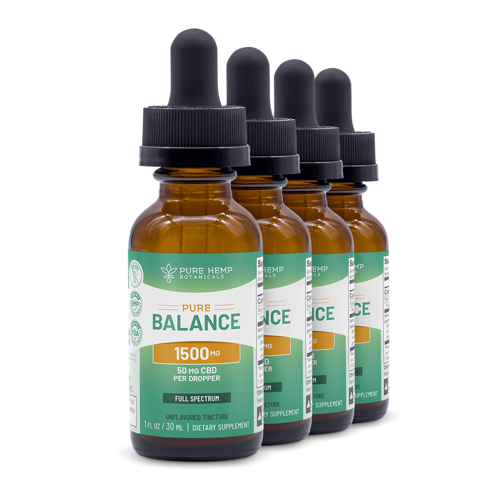 1,500mg Pure Balance Full Spectrum CBD Tincture by Pure Hemp Botanicals Best Sales Price - Tincture Oil