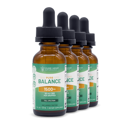 1,500mg Pure Balance Full Spectrum CBD Tincture by Pure Hemp Botanicals Best Sales Price - Tincture Oil