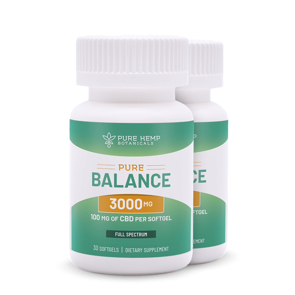 3,000mg Pure Balance CBD Softgels by Pure Hemp Botanicals Best Sales Price - Edibles