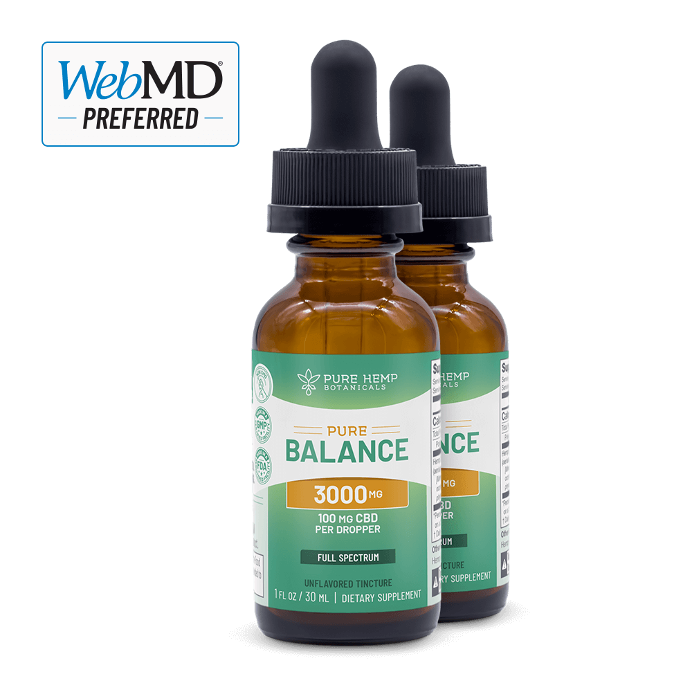 3,000mg Pure Balance Full Spectrum CBD Tincture by Pure Hemp Botanicals Best Sales Price - Tincture Oil