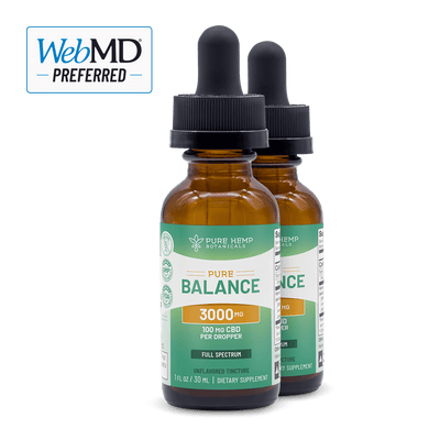 3,000mg Pure Balance Full Spectrum CBD Tincture by Pure Hemp Botanicals Best Sales Price - Tincture Oil
