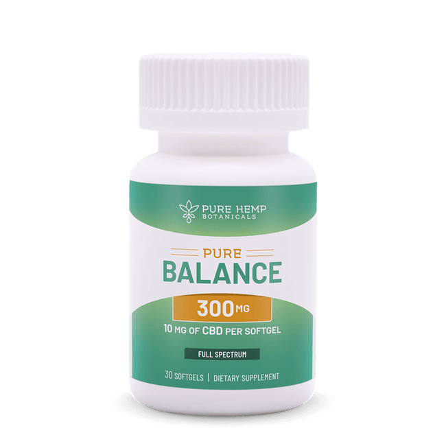300mg Pure Balance Softgels by Pure Hemp Botanicals Best Sales Price - Edibles