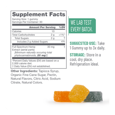 750mg Pure Balance Full Spectrum CBD Gummies by Pure Hemp Botanicals Best Sales Price - Gummies