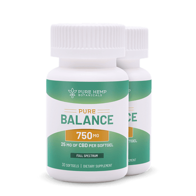 750mg Pure Balance CBD Softgels by Pure Hemp Botanicals Best Sales Price - Edibles