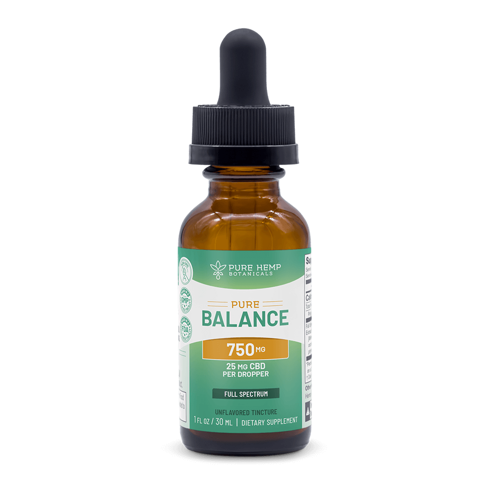 750mg Maintenance Pure Balance Broad Spectrum CBD by Pure Hemp Botanicals Best Sales Price - Tincture Oil