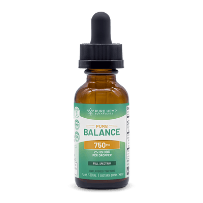 750mg Maintenance Pure Balance Broad Spectrum CBD by Pure Hemp Botanicals Best Sales Price - Tincture Oil