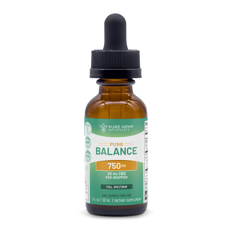 750mg Maintenance Pure Balance Broad Spectrum CBD by Pure Hemp Botanicals Best Sales Price - Tincture Oil