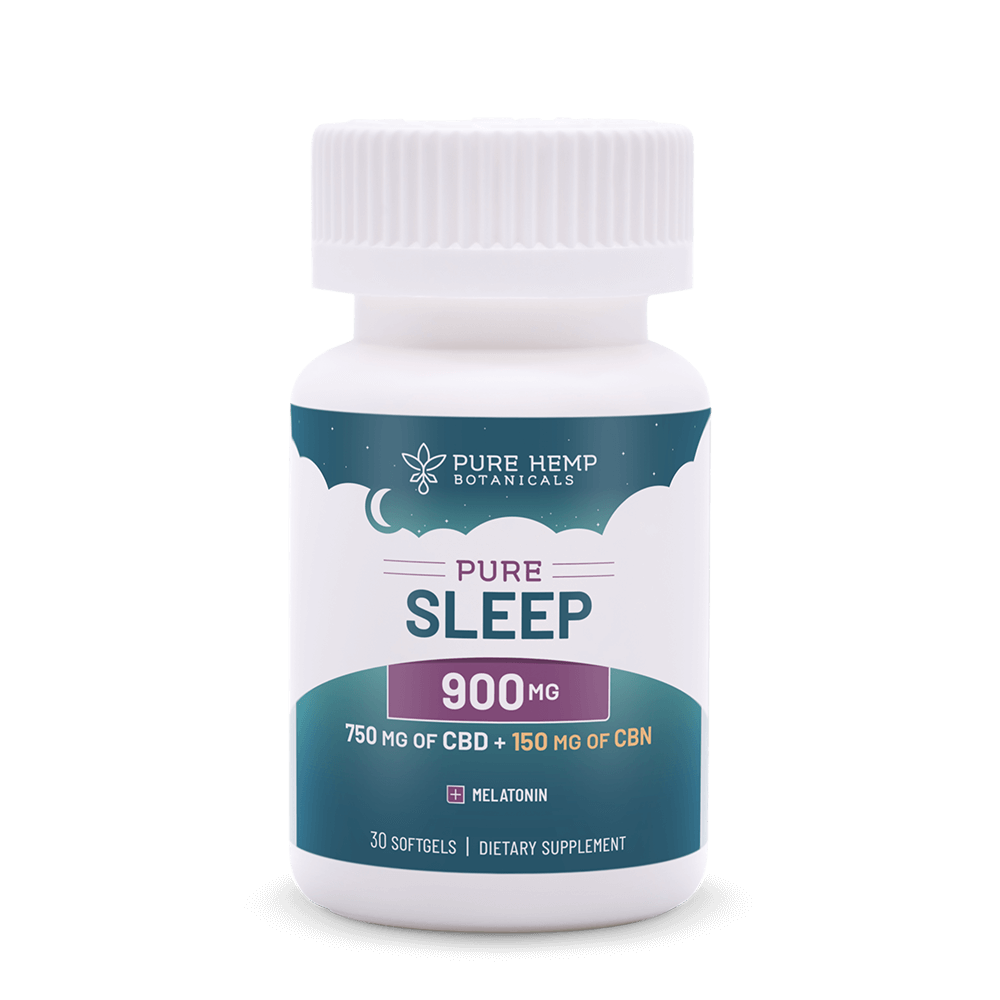 900mg Pure Sleep CBD Softgels by Pure Hemp Botanicals Best Sales Price - Gummies