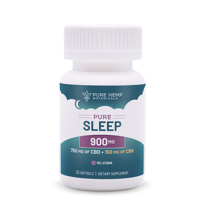 900mg Pure Sleep CBD Softgels by Pure Hemp Botanicals Best Sales Price - Gummies