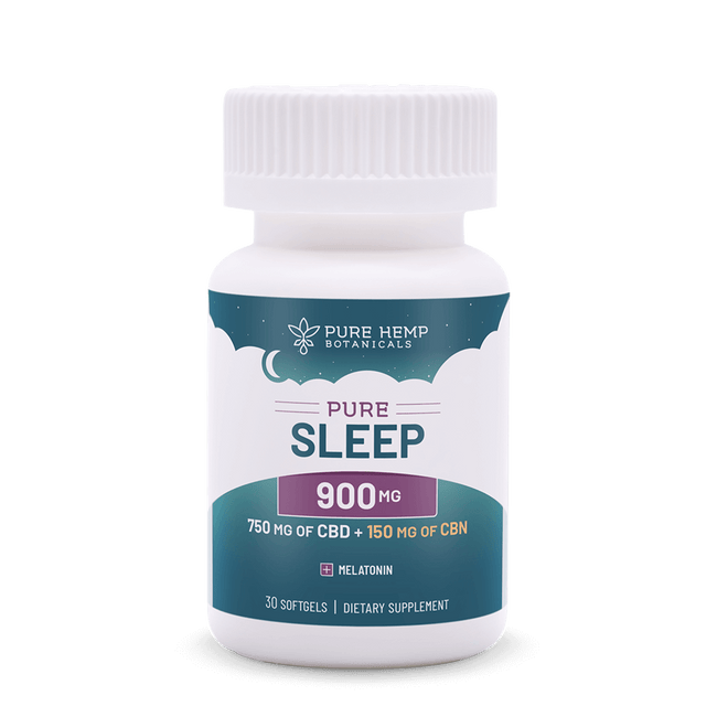900mg Pure Sleep CBD Softgels by Pure Hemp Botanicals Best Sales Price - Edibles
