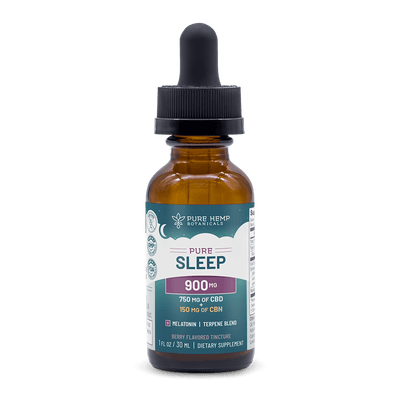 900mg Pure Sleep CBD + CBN Tincture by Pure Hemp Botanicals Best Sales Price - Tincture Oil