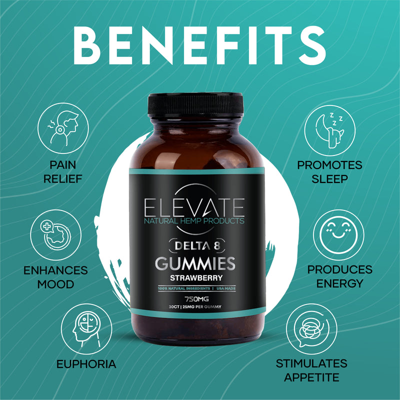 Elevate Delta 8 Gummy Bundle - 3 Pack Best Sales Price - Gummies