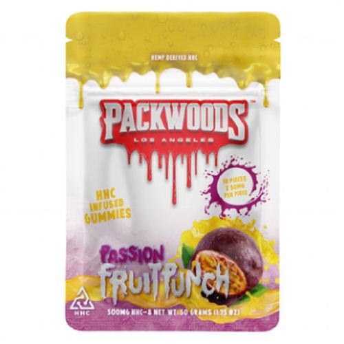 Packwoods - HHC Edible - HHC Gummies - Passionfruit Punch - 50mg Best Sales Price - Gummies