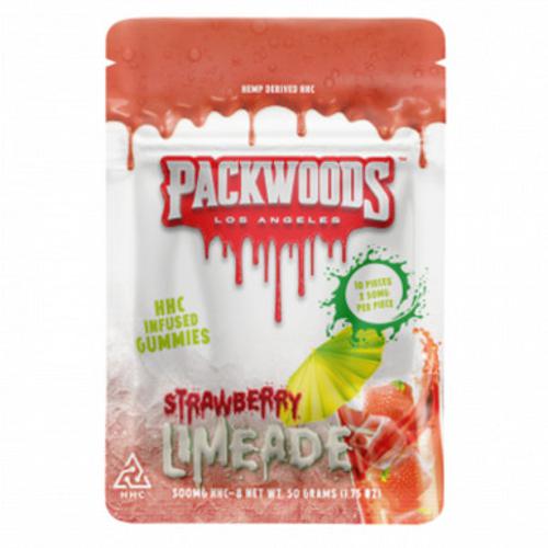 Packwoods - HHC Edible - HHC Gummies - Strawberry Limeade - 50mg Best Sales Price - Gummies