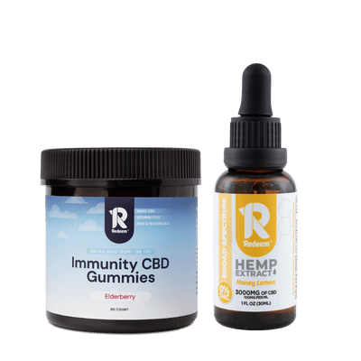 Redeem Immunity Gummies and Broad Spectrum CBD Oil Bundle Best Sales Price - Gummies