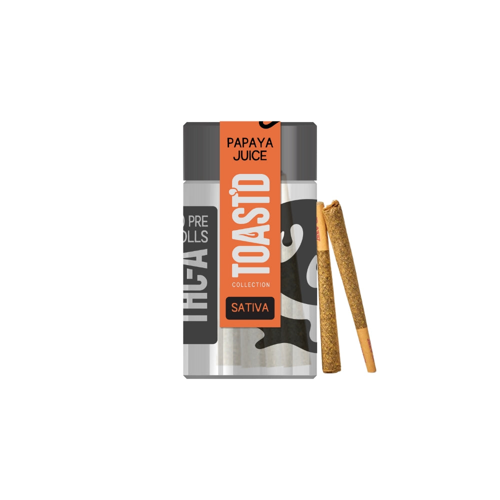 Half Bak'd Papaya Juice - TOAST'D THC-A Pre-Rolls - Sativa Best Sales Price - Pre-Rolls