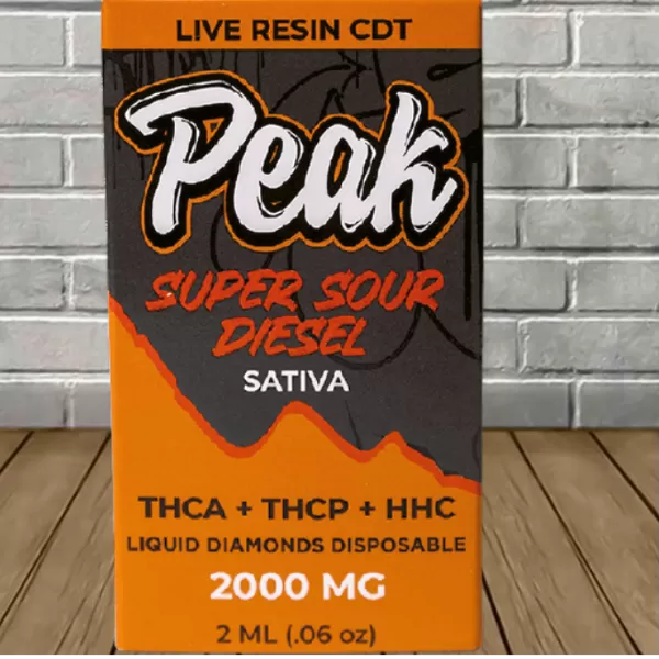 Peak THCA Live Resin Liquid Diamonds Disposable 2ml Best Sales Price - Vape Pens