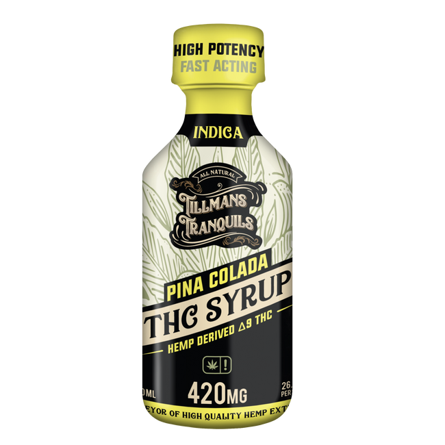 Tillmans Tranquils Piña Colada Delta 9 THC Syrup – 420mg Best Sales Price - Edibles