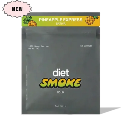 Diet Smoke Pineapple Express Gummies 50MG THC Best Sales Price - Gummies