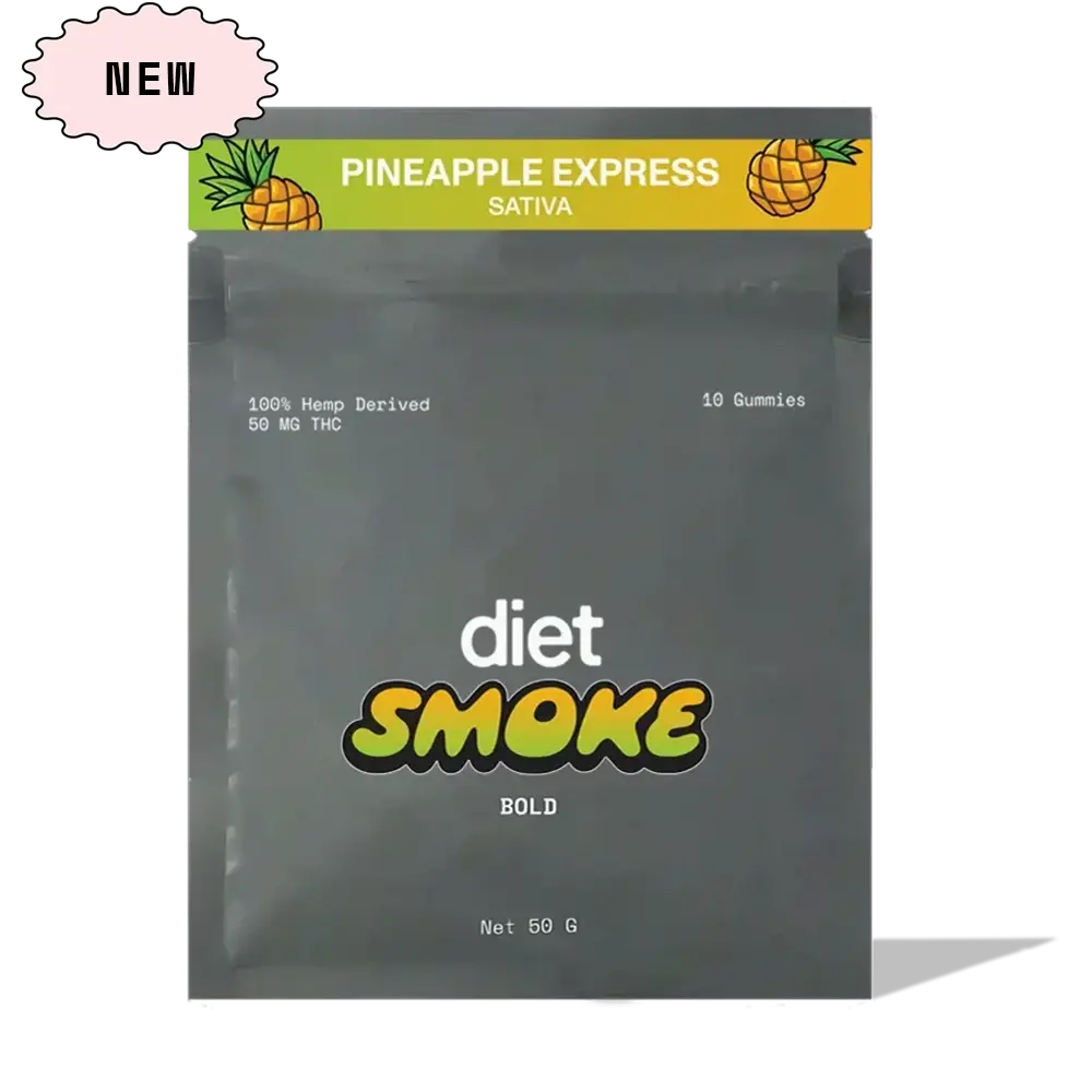 Diet Smoke Pineapple Express Gummies 50MG THC Best Sales Price - Gummies