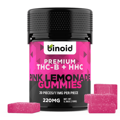THC-B + HHC Gummies – Pink Lemonade (RELEASE SALE) Best Sales Price - Gummies